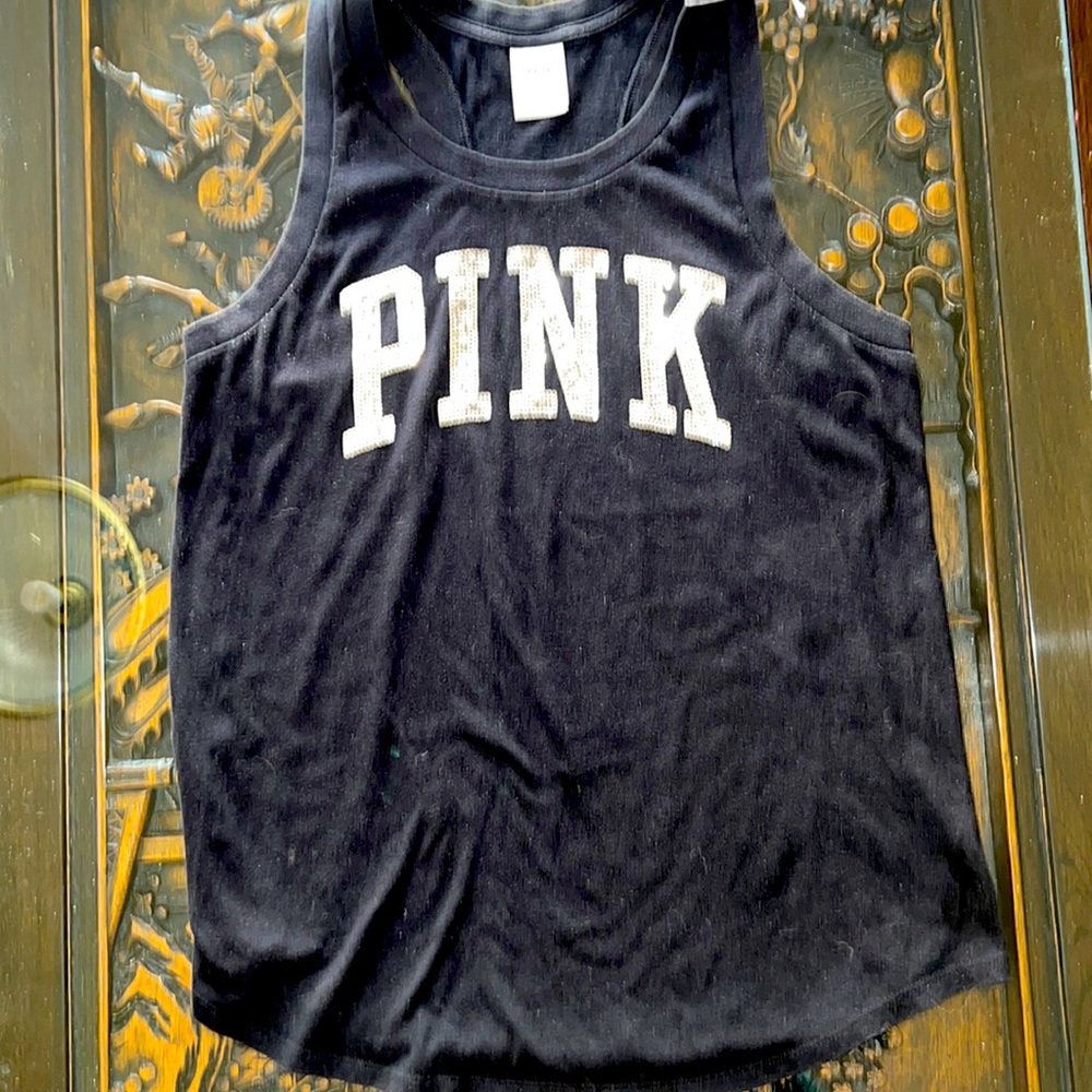 SEQUENCE PINK TANK TOP Size small